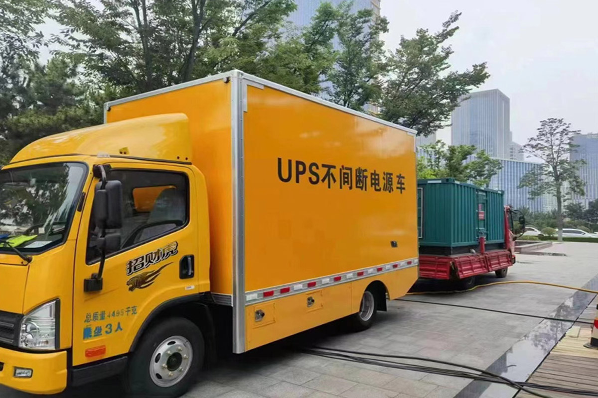 霍城发电机租赁施工现场