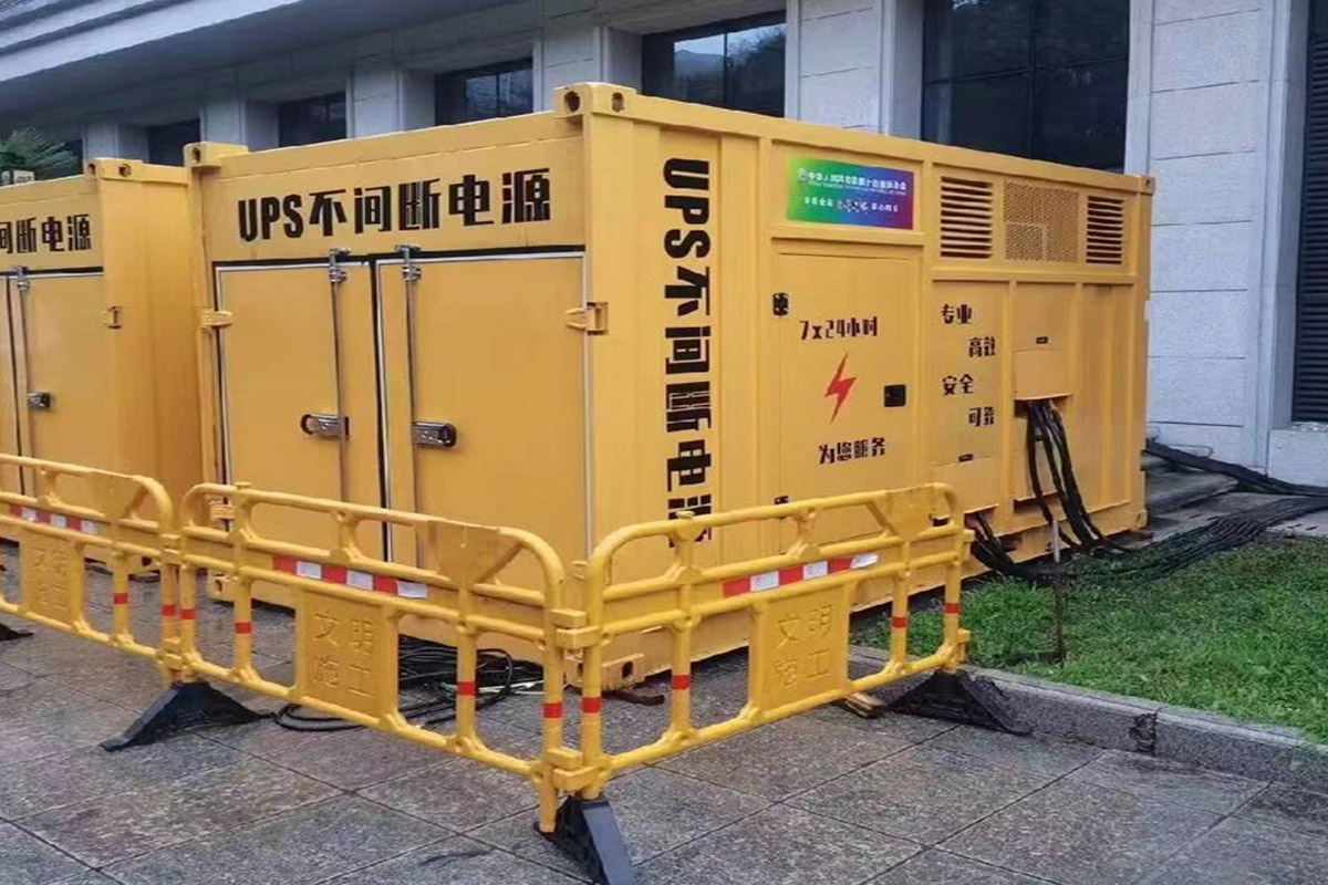 霍城发电机租赁施工现场