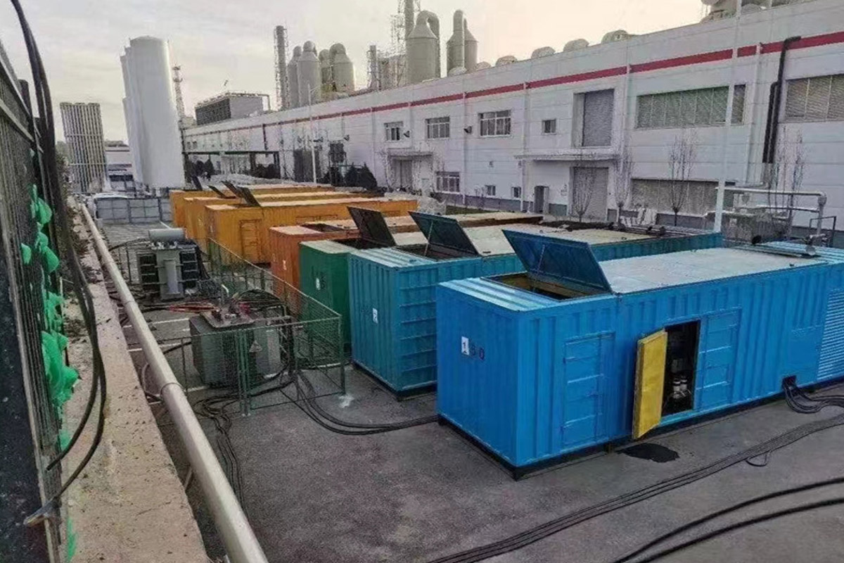 霍城发电机租赁施工现场